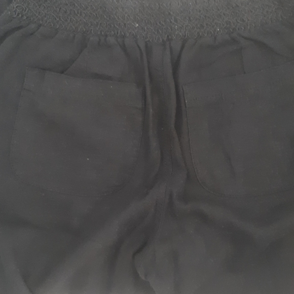 Linen blend comfy black pants. Size 10 - Picture 4 of 5